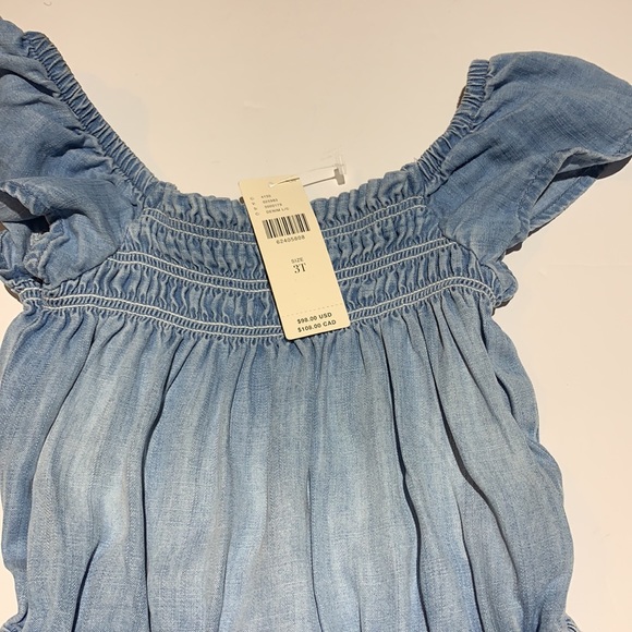 Cloth & Stone Sweet Chambray Girls  Romper - Picture 6 of 7